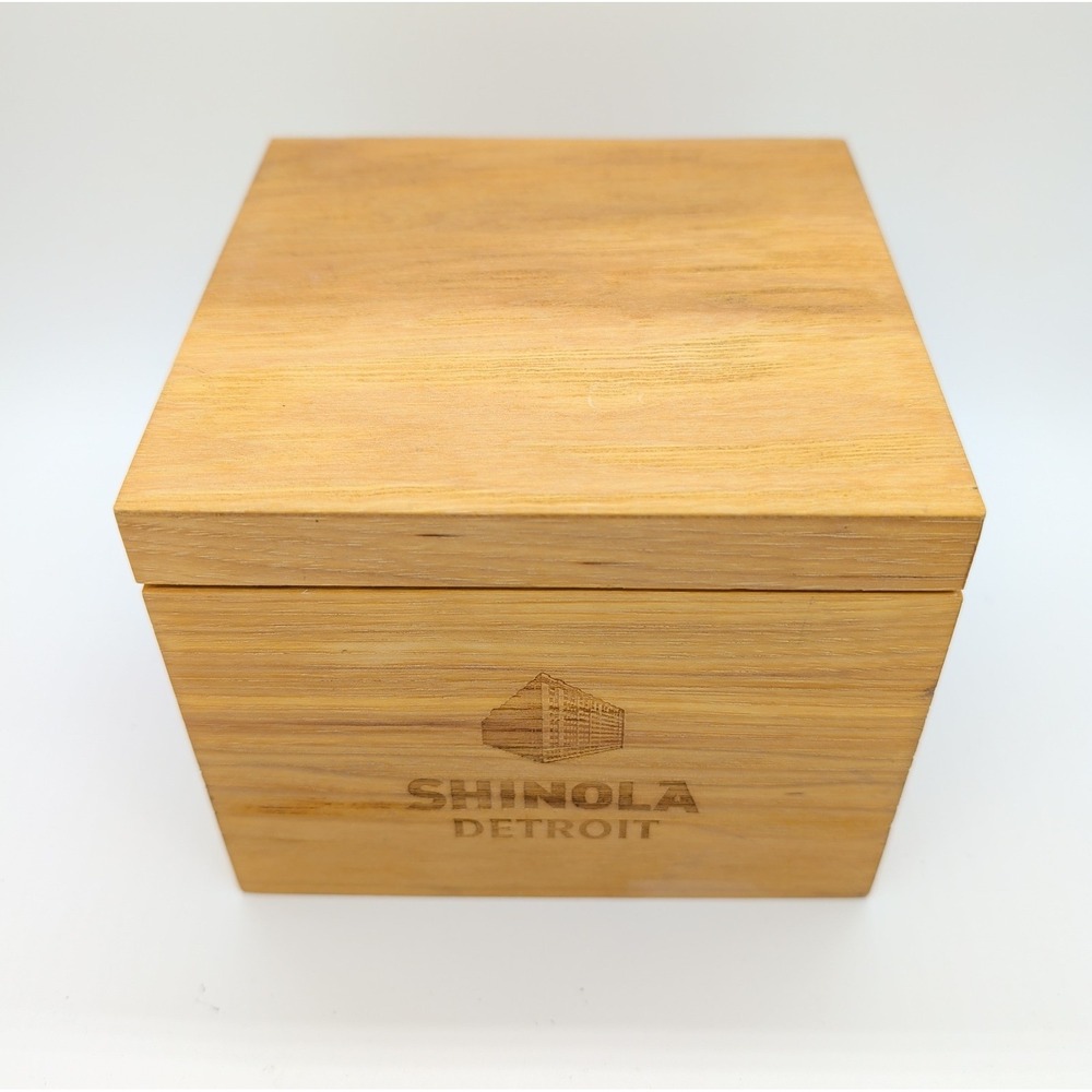 Shinola Detroit Wood Wooden Watch Box ONLY Magnetic Closure Made in USA - Picture 5 of 9